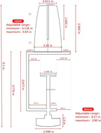 Jhanw 4-Pack Adjustable Aluminum Desk Clamps - Image 3