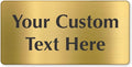 SmartSign Custom Brass Sign by SmartSign