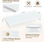 SSWOOD Monitor Stand Riser, Wood & Acrylic Computer Monitor Stand Desk Desktop - Image 5