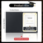 12 Packs Certificate Covers, Certificate Holders Gold Foil Border, - Image 2