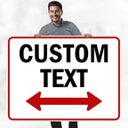 Custom Arrow, Custom Directional Sign, Two Way Arrow, 36x48 Inches, Rust Free - Image 2