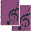 DOMMI Blank Sheet Music Composition Notebook 2 Packs, Manuscript Staff Paper by DOMMI