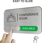 ANIWEY Acrylic Office Meeting Room Door Sign, 8.8 x 5.1 inches, Minimalist Style - Image 2