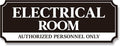 Electrical Room Door Sign for Business，Self-Adhesive Durable Modern Electrical by LUHIMO