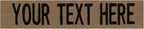 Custom Uniform Name Tapes Solid Colors. Coyote Brown Fabric, 5 Inch Hook by NORTHERNSAFARI