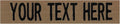 Custom Uniform Name Tapes Solid Colors. Coyote Brown Fabric, 4 Inch Sew on by NORTHERNSAFARI