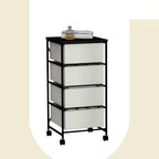 CASUNER Small Cabinet with Drawers Rolling 4 Drawer Mobile File Cabinet - Image 6