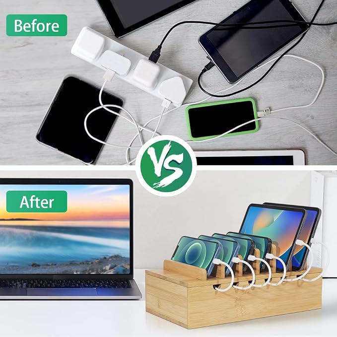 LEOKKARR Bamboo Charging Station - Image 6
