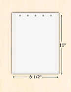 Limited Papers Writing and Copy Paper, Variation of Colors 8.5" x 11", 5 Hole - Image 2