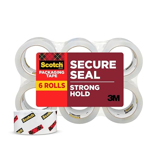 Scotch Secure Seal Packaging Tape, Packing Tape by ScotchBrand