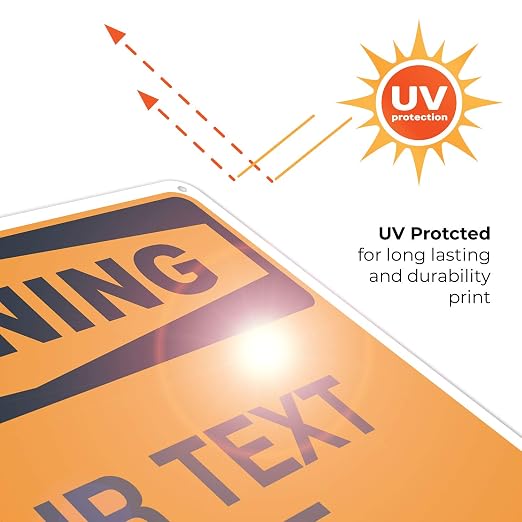 Custom Warning Sign, OSHA Sign, 10x14 Inches, Rust Free .040 Aluminum, Fade - Image 7