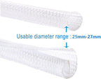QCSIW 50ft 1 Inch White Cable Sleeve – Split Wire Loom Tubing Cord Protector – - Image 9