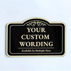 Personalized Custom Decorative Outdoor Metal Signs, 18x12 Inches, Waterproof by SpeedyOrders