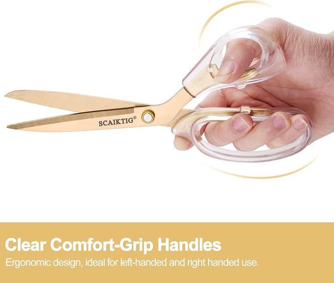 SCAIKTIG Acrylic Scissors Set, Office Scissors - Image 2