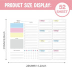 JAMIEKA 52Color Weekly Tearable Planners Pad - Image 6
