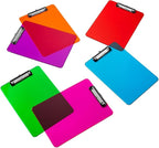 Plastic Clipboards with Low Profile Clip Set of 6-12.5 x 9 Inch Multi Color - Image 9