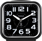 Tinload 5.5" Large Analog Alarm Clock Silent Non Ticking, Gentle Wake, Beep by Tinload