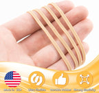BILINNY Rubber Bands Size 33, Bulk Pack of 10lb Tan Rubber Bands, Made In USA - Image 2