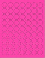 Pack of 50 Sheets, 8-1/2 x 11" Fluorescent Labels by NextDayLabels