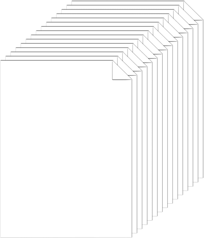 Silunkia 120 Sheets Bright White Cardstock 8.5 x 11 Certificate Paper, by Silunkia