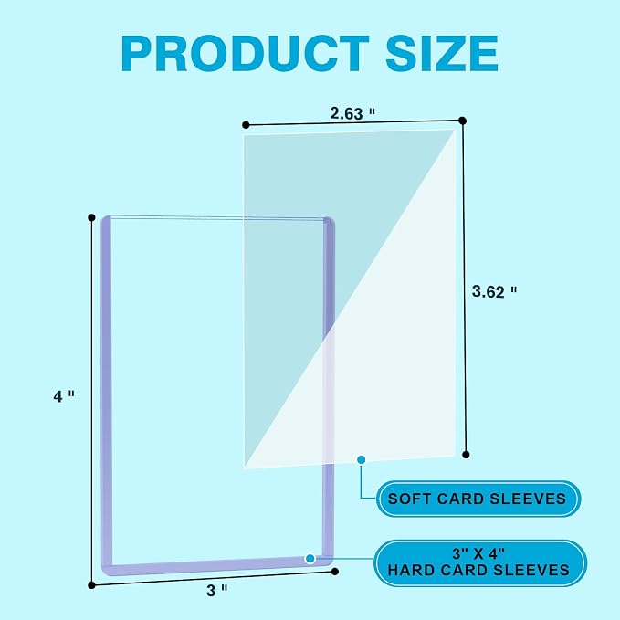 600 Hard Plastic Trading Card Protector - Image 2