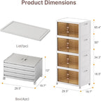 UAMFURI Extra Large Stackable Storage Bins - Image 4