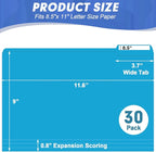 File Folder, HERKKA 30 Pack 1/3 Cut Tab File Folders, File Folders Great - Image 2