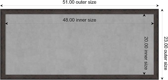 Amanti Art Black Framed Magnetic Board 23x51 Oversize Vision Board - Image 4