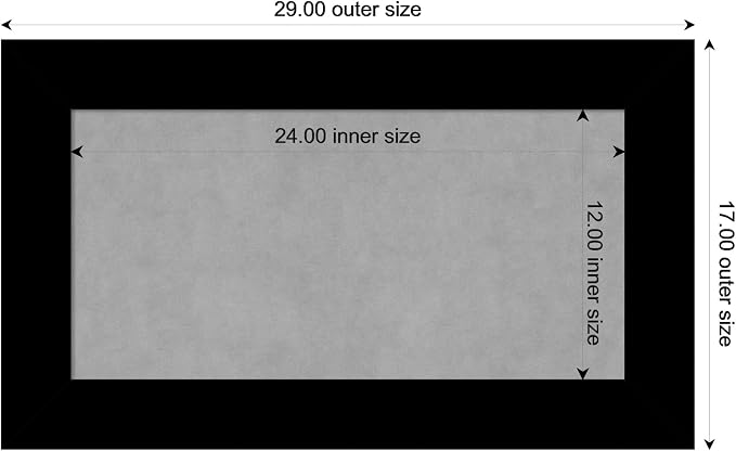 Amanti Art Black Framed Magnetic Board 17x29 Small Vision Board - Image 4