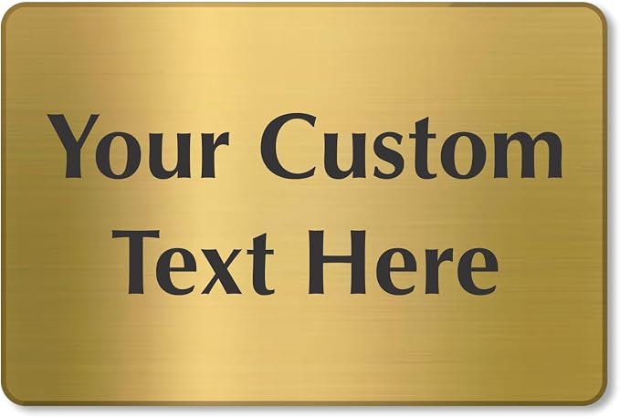 SmartSign Custom Brass Sign - Image 6