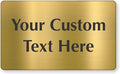 SmartSign Custom Brass Sign by SmartSign