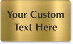 SmartSign Custom Brass Sign by SmartSign