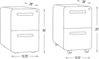 Laura Davidson Furniture Stockpile 2 Drawer Mobile File Cabinet - Image 3