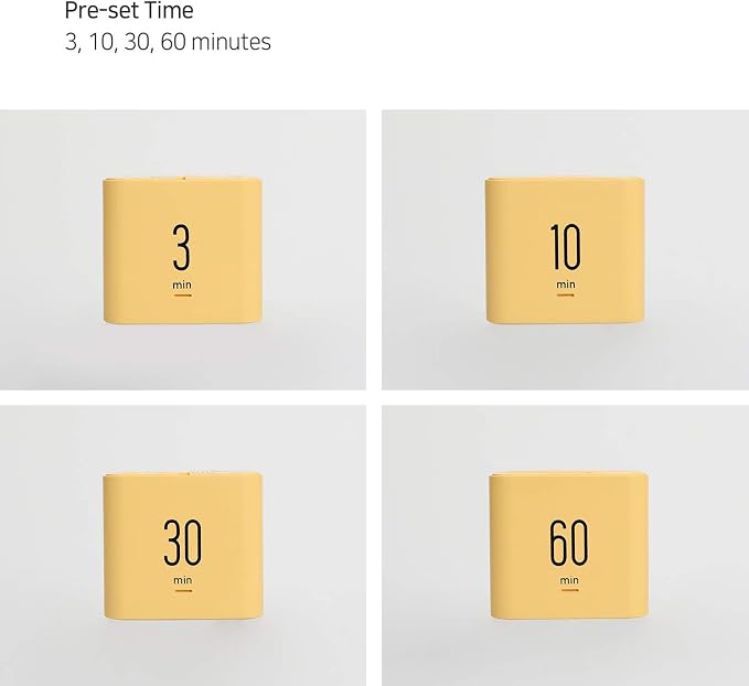 mooas Multi Cube Timer Clock, Rotating Flip Gravity Sensor Time Management - Image 2