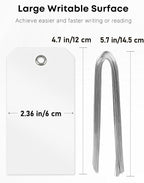 Uniclife 120 Pcs White Plastic Tags - Image 7