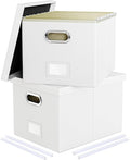 2 Pack File Storage Organizer, Portable File Box by Oterri