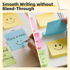 HappyHapi Sticky Notes 3x3 Inch 2800 Sheets, 28 Pack 100 Sheets/Pad, 4 Soft - Image 4