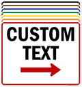 Custom Arrow, Custom Directional Sign, Right Arrow, 24x30 Inches, 55 mil thick by MySignCenter