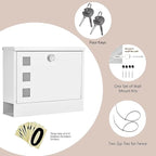 LAND·VOI Locking Mailbox Wall Mounted, Metal Postbox - Image 3