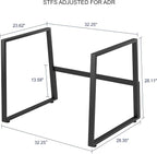 Rocelco 32" Height Adjustable Standing Desk Converter - Image 2