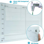 Magnetic Planner Writeboard 24"X36" Weekly Glass Calendar White Glassboard - Image 4