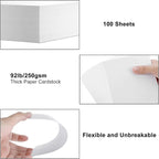 OcePor 100 Sheets Cardstock 5”x 7”, Blank Card Stock 92lb/250gsm, Thick Heavy - Image 4