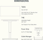 FLEXISPOT EN2 Whole-Piece Standing Desk - Image 7