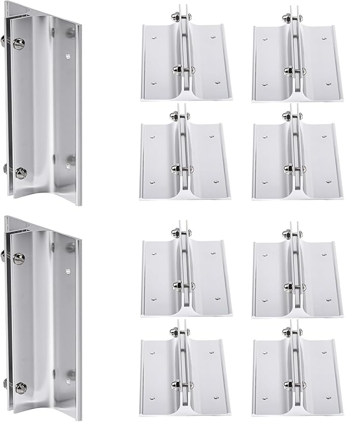 Aluminum Corridor Sign Holder, 10 Pack Direct Sign Mount Bracket, Design by SINKAA