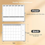 Planning Boards, Double-Sided Weekly Calendar Schedule Board - Image 2