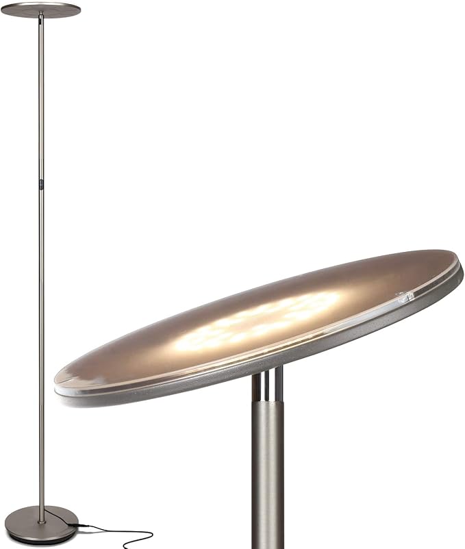 Brightech Sky LED Floor lamp, Torchiere Super Bright Floor Lamp by Brightech