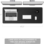 YSAGi Non-Slip Leather Desk Pad Long Size, Waterproof Laptop Computer Desk - Image 2