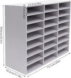 Literature Organizer with 24 Compartments | Adjustable Desktop File Sorter Mail - Image 4