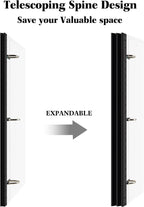 INFUN 1 Inch Telescoping 3 Ring Binder - Image 2
