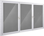 SWANCROWN Outdoor Bulletin Board 94x48in, Enclosed Bulletin Board by SWANCROWN